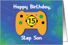 Step Son 15 Year Old Birthday Gamer Controller card