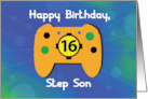 Step Son 16 Year Old Birthday Gamer Controller card