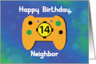Neighbor Boy 14 Year Old Birthday Gamer Controller card