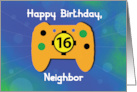 Neighbor Boy 16 Year Old Birthday Gamer Controller card