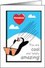 All Your Grandsons Cool Valentine Penguin card