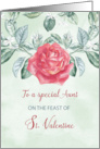 For Aunt Rose Religious Feast of St. Valentine card