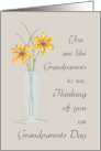 Like Grandparents to me Grandparents Day Thinking of You with Two Flow card