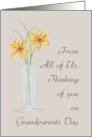 From All of Us Grandparents Day Thinking of You with Two Flowers card