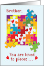 Brother Valentine Puzzle Love to Pieces card