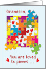 Grandson Birthday Puzzle Love to Pieces card