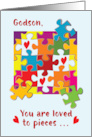 Godson Birthday Puzzle Love to Pieces card