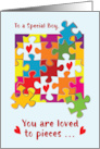 Special Boy Birthday Puzzle Love to Pieces card