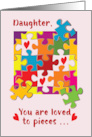 Daughter Birthday Puzzle Love to Pieces card