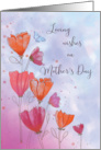 Mother’s Day Love with Orange and Pink Flowers and Butterfly card