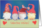 Gnome Valentine Wishes With Bird card