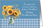 Like A Mother Mother’s Day Sunflowers in Mason Jar Dusty Blue card