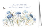 Grandma Birthday Dusty Blue Wildflowers card