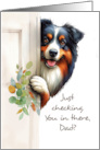From Dog Funny Father&rsquo;s Day Peeking Pup card