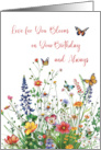 Birthday For Her Sentimental Love in Bloom Wildflowers card