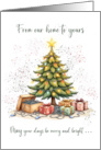Funny Christmas from Our Home to Yours Tree Lights Humor card