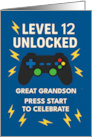 Great Grandson 12th Birthday Game Controller Age 12 Unlocked card