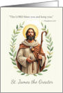 Saint James the Greater God&rsquo;s Peace and Blessings with Scripture card