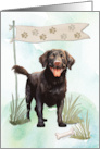 Curly Coated Retriever Dog Any Occasion Blank Inside card