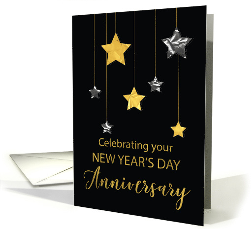 Anniversary on New Years Day Star Shine Gold and Silver... (1590320)