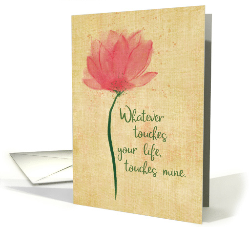 Watercolor Flower Touches Life card (1595578)