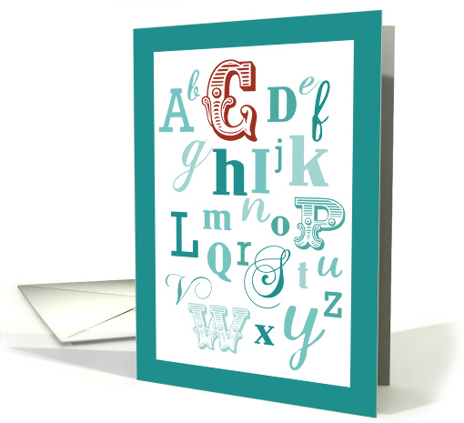 C Initial Name Alphabet Birthday card (1596262)