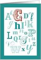 C Initial Name Alphabet Birthday card