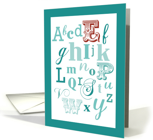 E Initial Name Alphabet Birthday card (1596266)