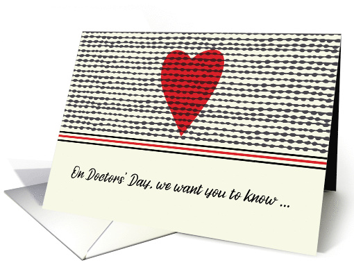 Doctors Day Heart from Group card (1597054)