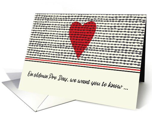Admin Pro Day Heart from Group card (1597056)