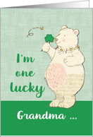 Lucky Grandma of Grandson St. Patrick’s Day card