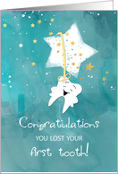 Lost First Tooth Congratulations Stars card