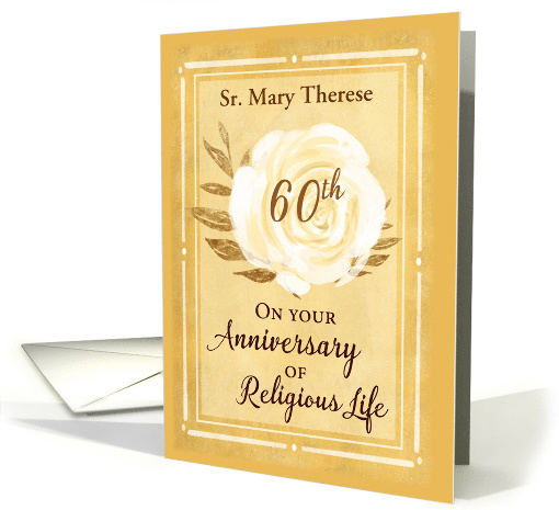 Customizable Name 60th Anniversary of Religious Life Nun... (1601106)