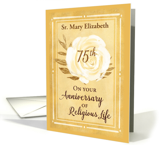 Customizable Name 75th Anniversary of Religious Life Nun... (1601112)