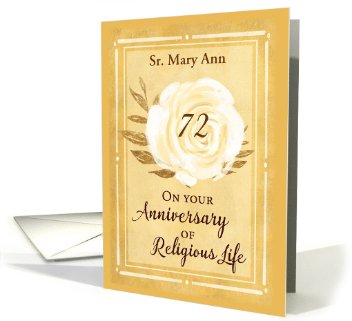 Customizable Name and Year 72nd Anniversary of Religious... (1601116)