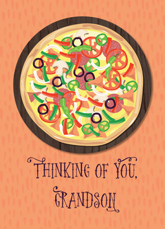 Grandson Tween Teen Pizza Thinking of You