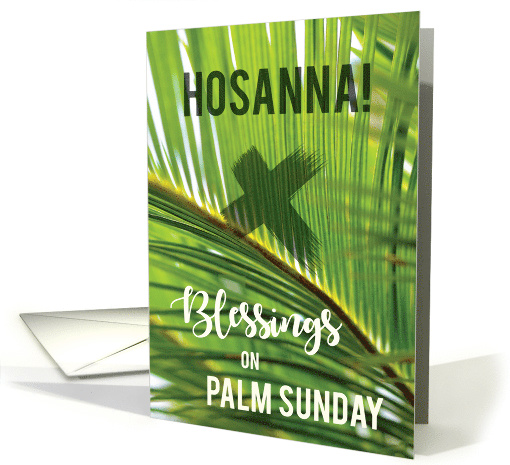 Palm Sunday Blessings Hosanna card (1602242)