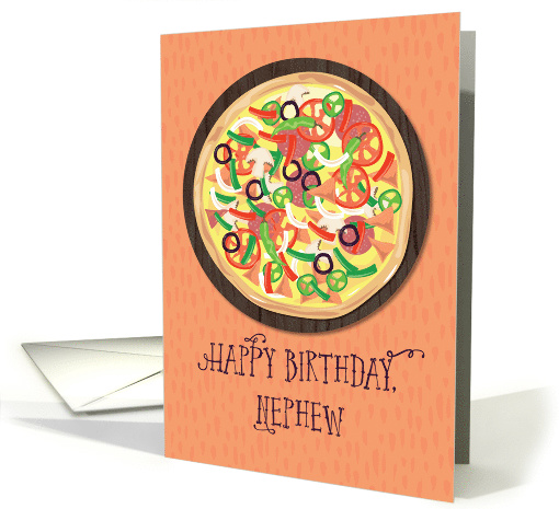 Nephew Tween Teen Pizza Birthday card (1602952)