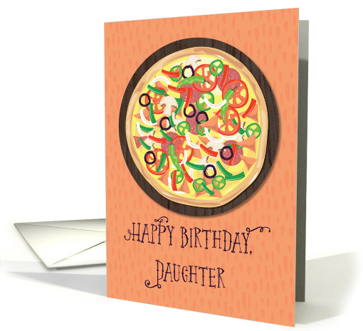 Daughter Tween Teen Pizza Birthday card (1602962)