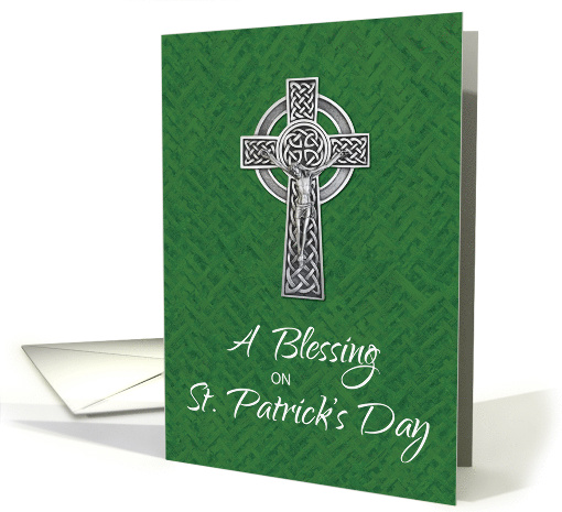 St. Patricks Day Blessing Irish Crucifix card (1603368)