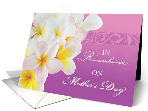 In Remembrance on Mothers Day Flowers and Swirls card (1605320)