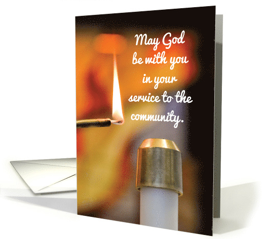 Frontline Healthcare Workers Coronavirus Support Lighting Candle card