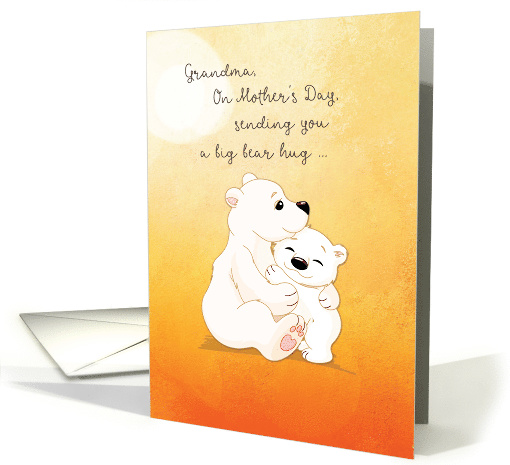 Grandma Mother's Day Bear Hugs For You card (1608176)