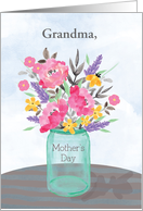 Coronavirus Custom Relationship Mother’s Day Jar Vase of Flowers card