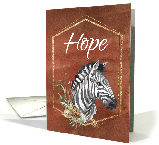Zebra 12 Step Recovery Support Hope card (1610022)