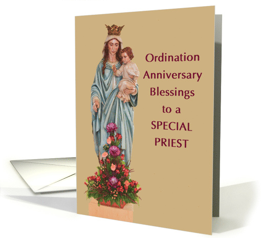 Priest Ordination Anniversary Blessings Mary Holding... (1613398)