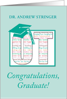 Custom Name Doctor of Occupational Therapy Graduation Congratulations card