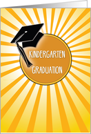 Kindergarten Graduation Hat on Sun card