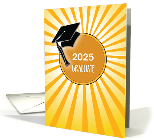 Custom Year 2023 Graduation Hat on Sun card (1617138)