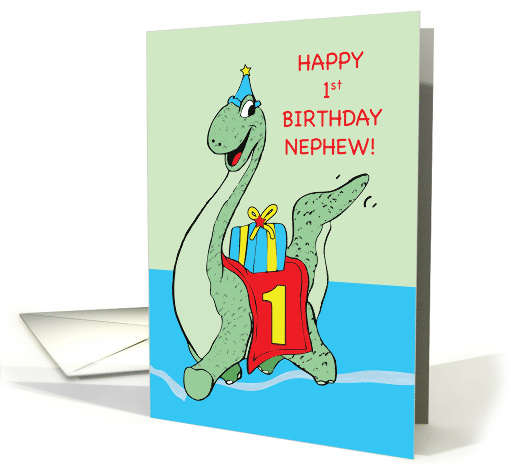 Nephew, 1st Birthday Dinosaur card (1636582)